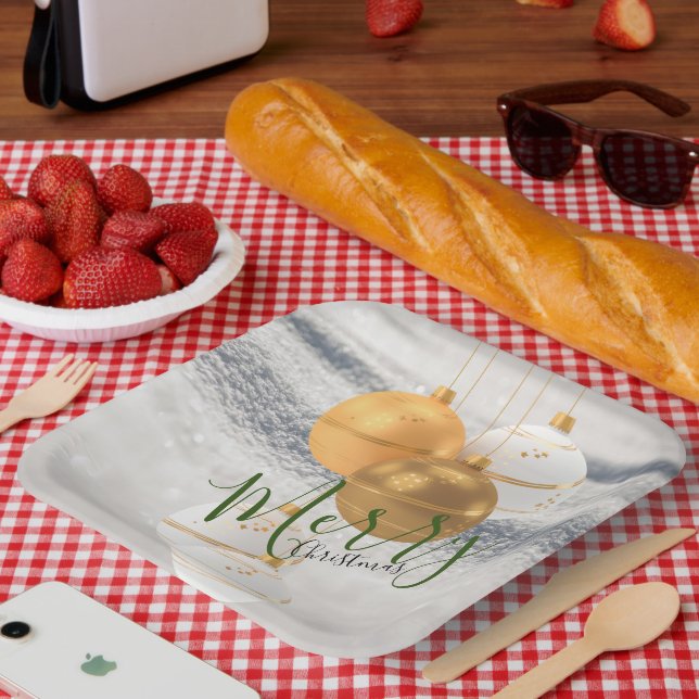 Assiettes En Carton Balise cadeau (Pique-nique)