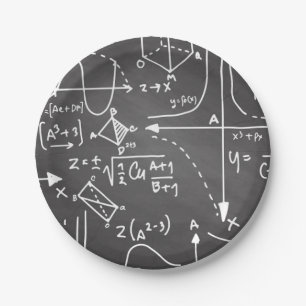 Assiettes En Carton Balises mathématiques   
