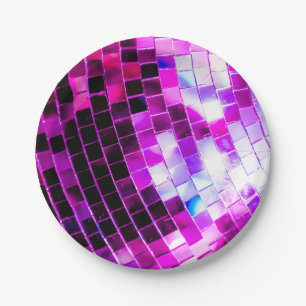 Assiettes En Carton Balle de disco de Mirror