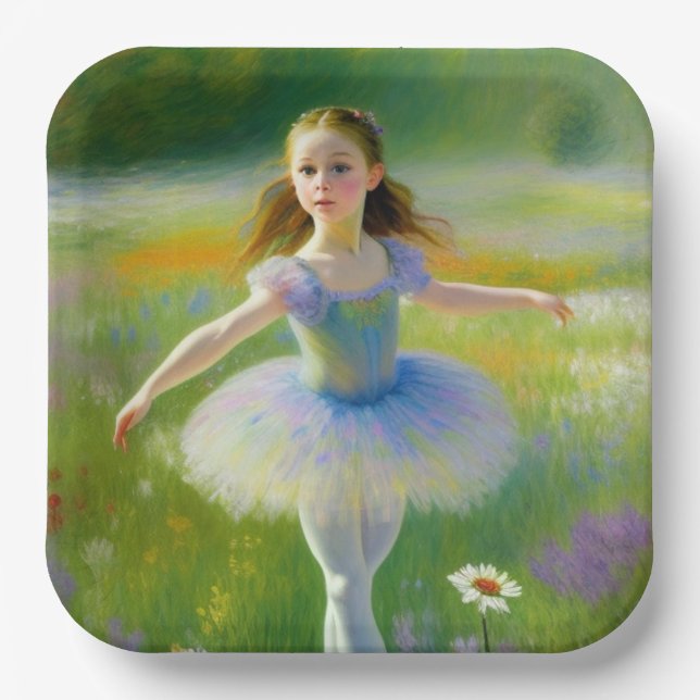 Assiettes En Carton Ballerina (Recto)