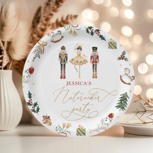 Assiettes En Carton Ballerina anniversaire de enfant de Nutcracker en 