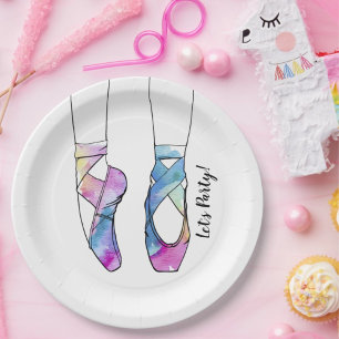 Assiettes En Carton Ballerina Ballet fête d'anniversaire