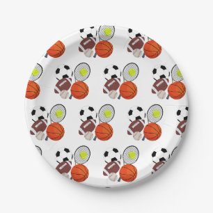 Assiettes En Carton Balles sportives