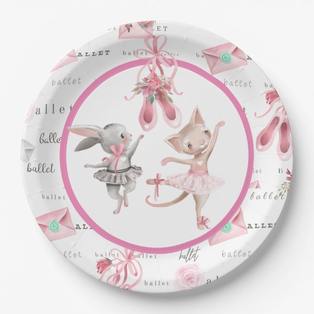 Assiettes En Carton Ballet (Devant)
