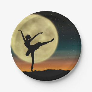 Assiettes En Carton Ballet Lune