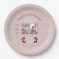 Ballet Thème Anniversaire Plaque avec photos - Mau