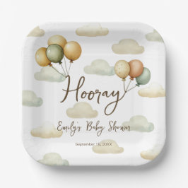 Assiettes En Carton Balloons flottants Aventures