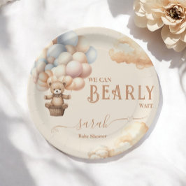 Assiettes En Carton Balloons Ours Teddy Bearly Wait Genre Neutre