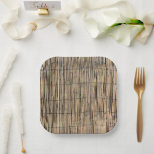 Assiettes En Carton Bambou
