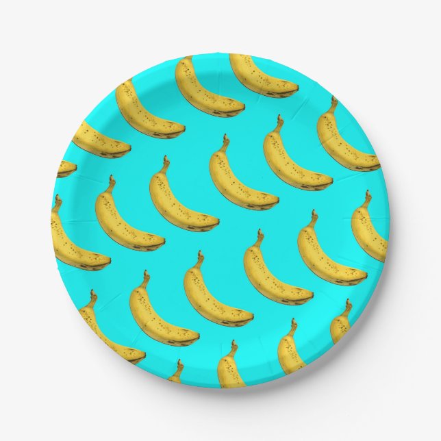 Assiettes En Carton Banane fraîche (Devant)