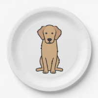Bande dessinée de chien de golden retriever