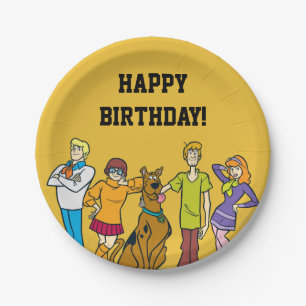 Assiettes En Carton Bande entière 14 Mystery Inc