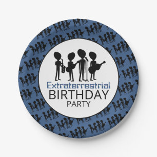 Assiettes En Carton Bande extraterrestre, Anniversaire
