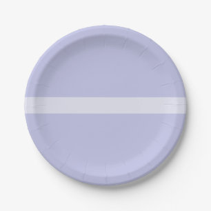 Assiettes En Carton Bande médiane Pratiquement Solide Lavande Minimale