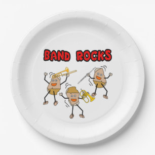 Assiettes En Carton Bande Rocks