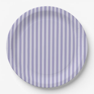 Assiettes En Carton Bandes pourpres