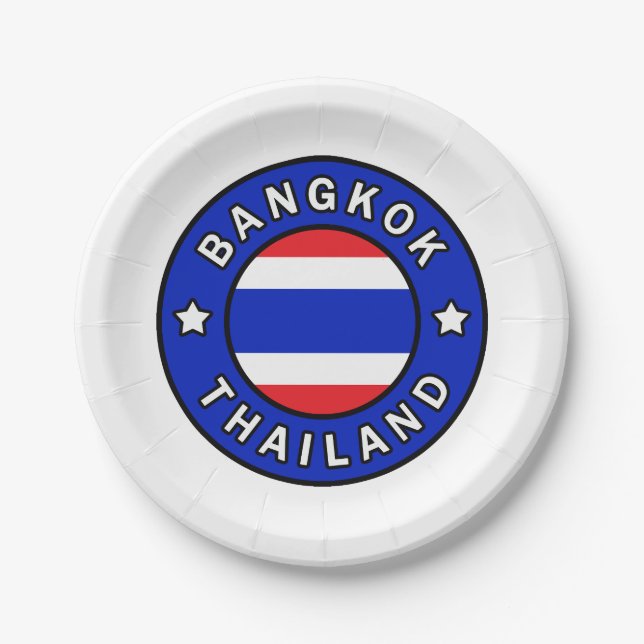 Assiettes En Carton Bangkok Thaïlande (Devant)