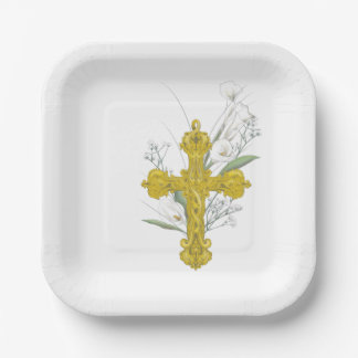 Assiettes En Carton Baptême