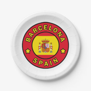 Assiettes En Carton Barcelone Espagne