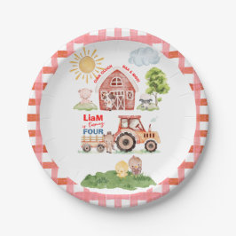 Assiettes En Carton Barnyard Fun Any Age Birthday