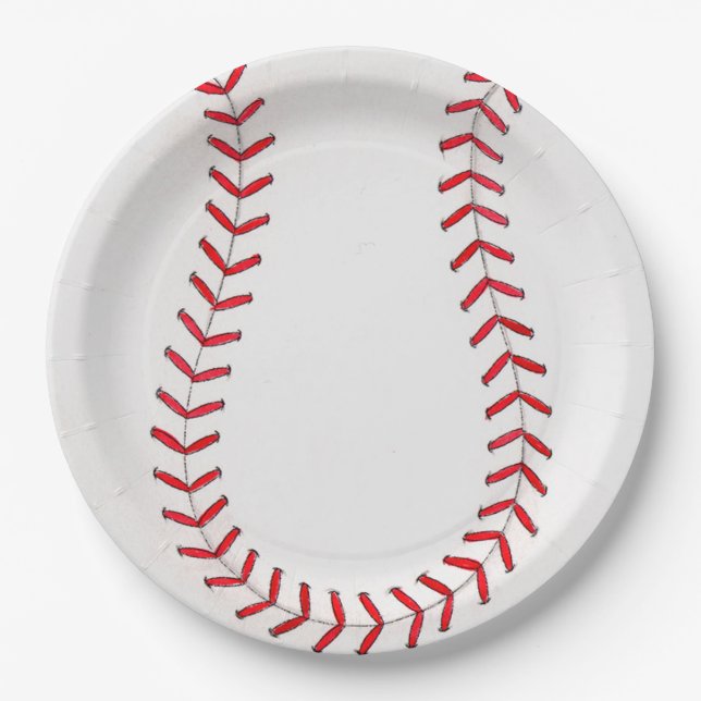 Assiettes En Carton Base-ball (Devant)
