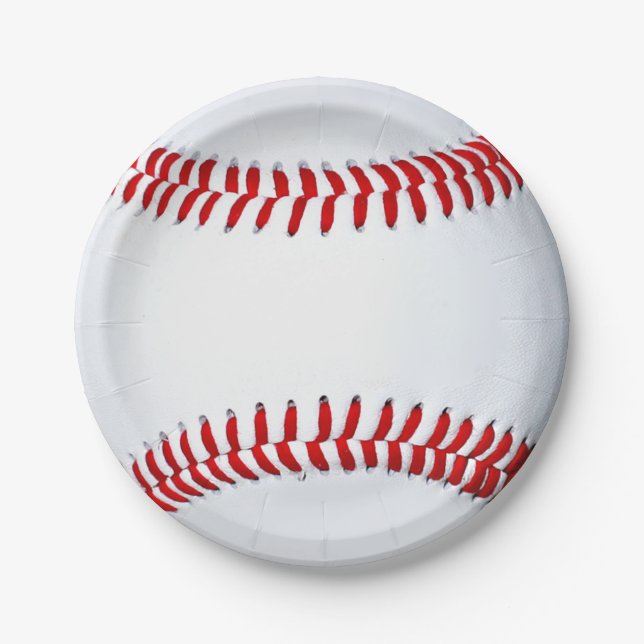 Assiettes En Carton Baseball (Devant)