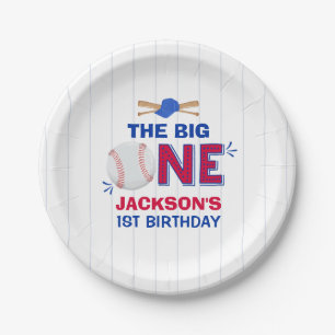 Assiettes En Carton Baseball Papier Plate Baseball 1ère fête d'anniver
