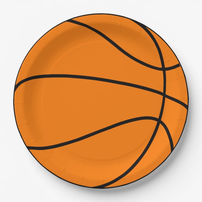 Assiettes En Carton Basket-ball (Devant)