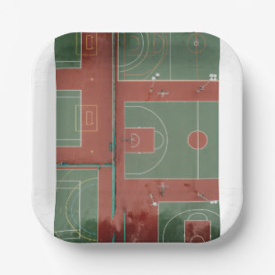 Assiettes En Carton Basket-ball 110