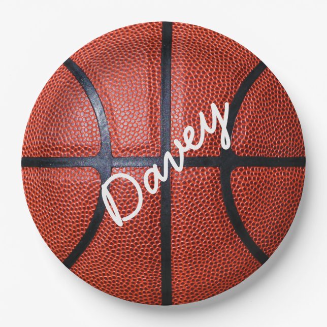 Assiettes En Carton Basket-ball personnalisé (Devant)