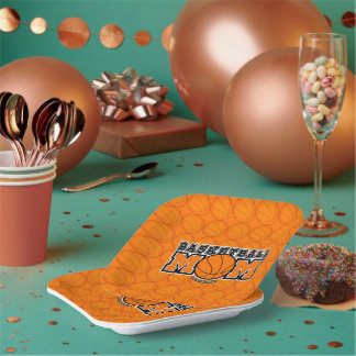 Assiettes En Carton Basketball Mom Screwball Graphics