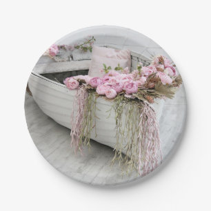 Assiettes En Carton Bateau de rangée