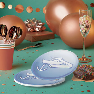 Assiettes En Carton Bateau Et Ancre