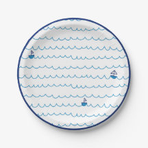 Bateaux bleus Vagues Fête d'été Nautique navire