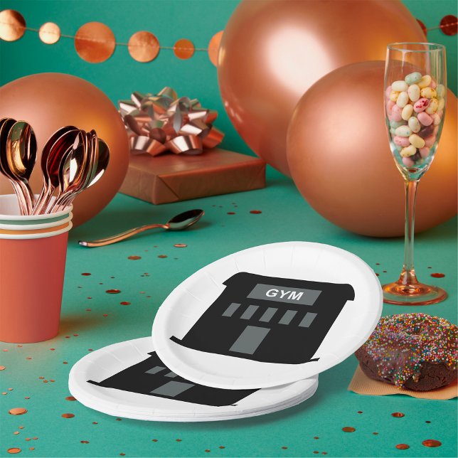 Assiettes En Carton Bâtiment de gym (Créateur téléchargé)