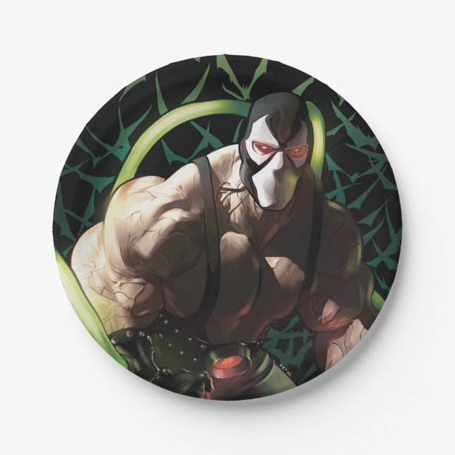 Assiettes En Carton Batman Bane Bat Swarm Illustration (Devant)
