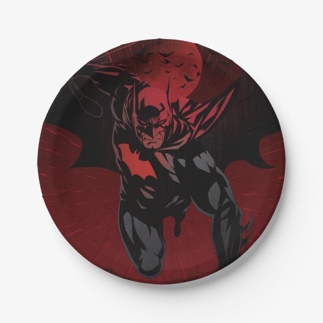 Assiettes En Carton Batman Crimson Leap (Devant)