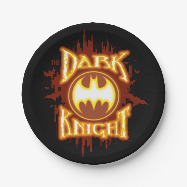 Assiettes En Carton Batman | Le Chevalier sombre (Devant)