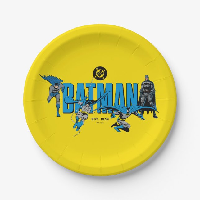 Assiettes En Carton Batman Legends Forever Graphic (Devant)