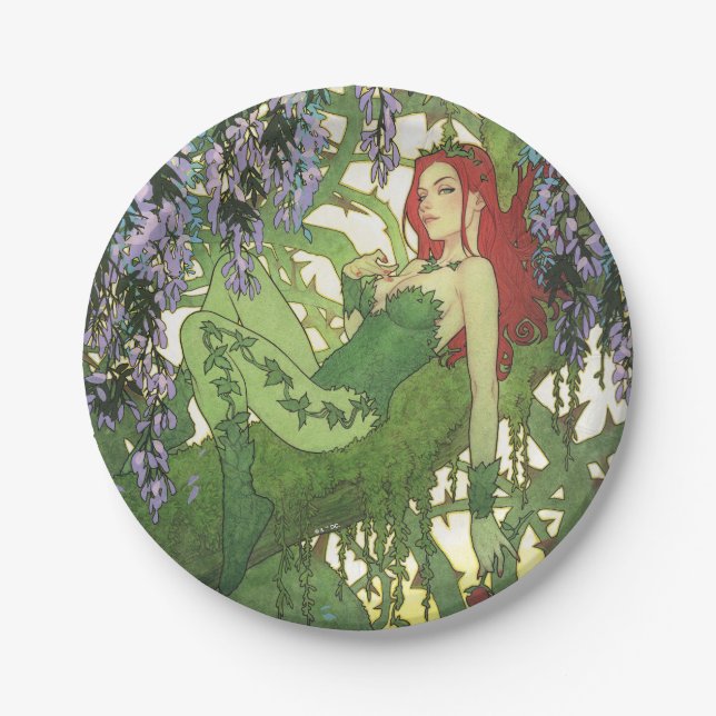 Assiettes En Carton Batman Rebirth Poison Ivy Cover Illustration (Devant)