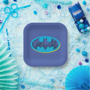 Assiettes En Carton Batman   Symbole de la ville de Gotham