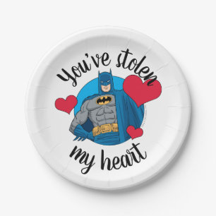 Assiettes En Carton Batman Valentine  Vous avez volé mon coeur