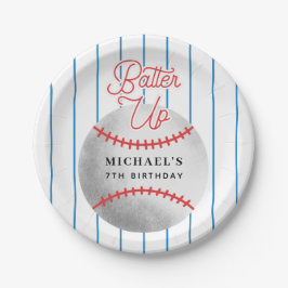 Assiettes En Carton Batter Up Boys Baseball Thème Anniversaire