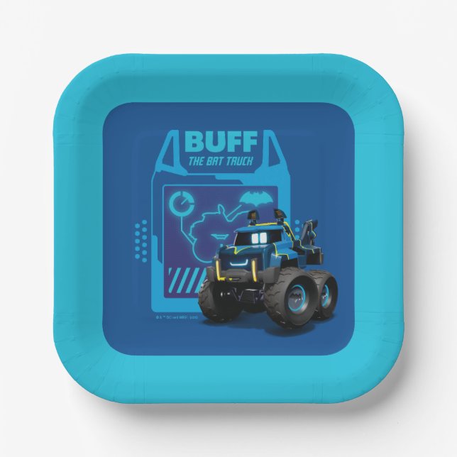 Assiettes En Carton Batwheel™ Buff - Le Camion Bat (Recto)