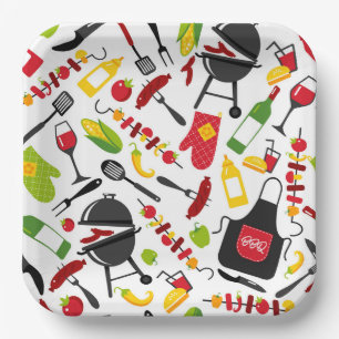ASSIETTES EN CARTON BBQ