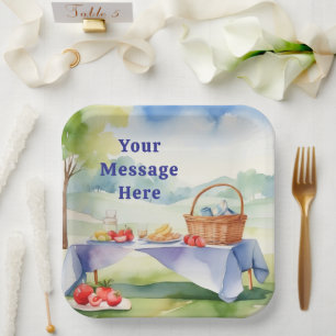 Assiettes En Carton Bbq Barbecue Party