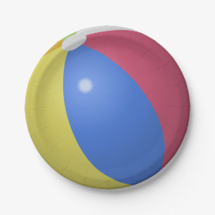 Assiettes En Carton Beach Ball Pool Party