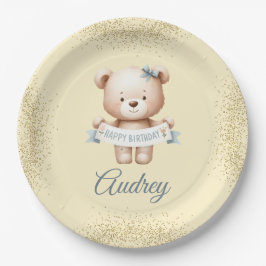 Assiettes En Carton Bear en peluche mignonne avec le Briquet