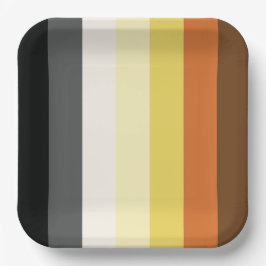 Assiettes En Carton Bear Pride Stripes