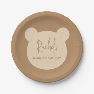 Assiettes En Carton Béary 1er anniversaire